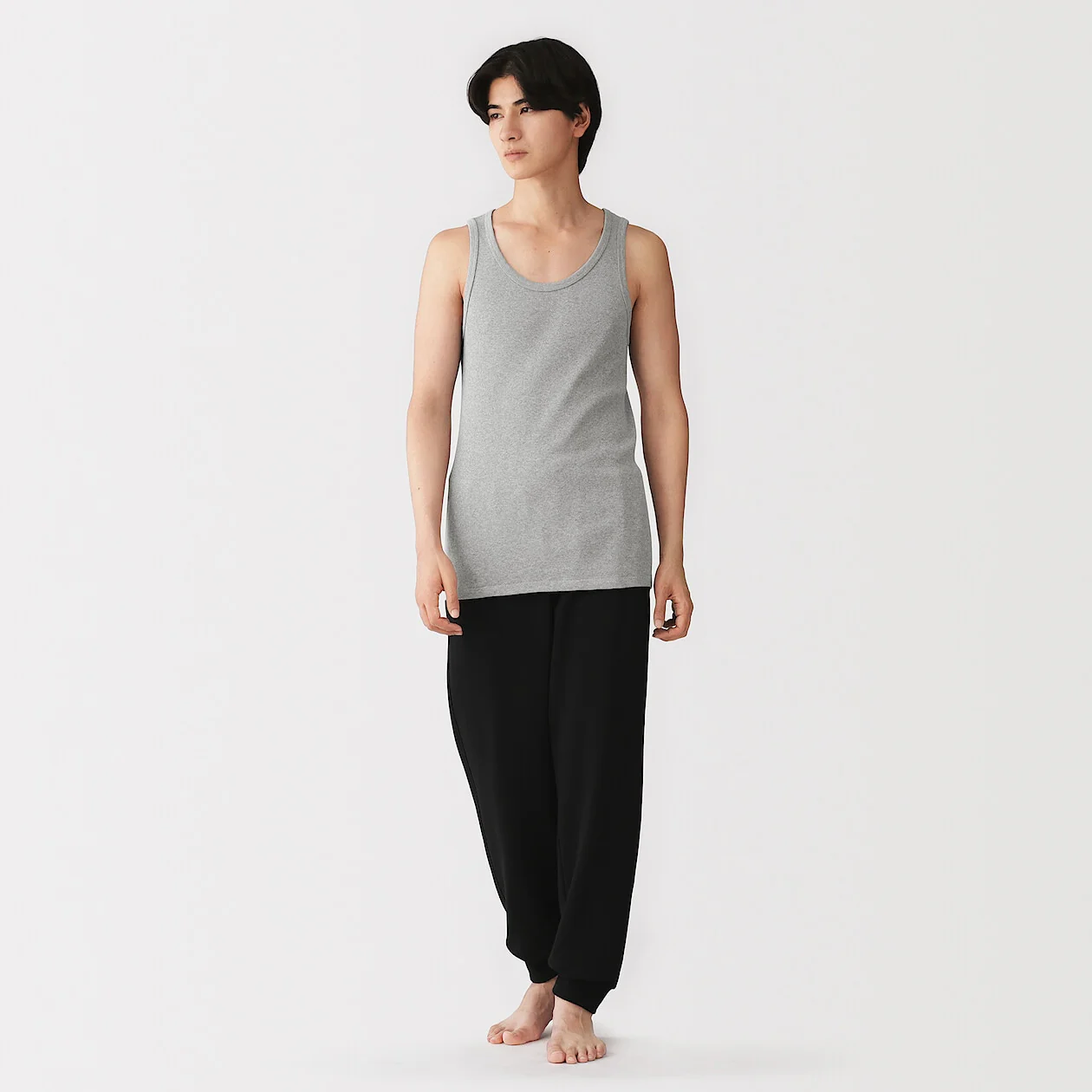 Side Seamless Recycled Cotton Ribbed Tanktop (2pcs) - Image 2