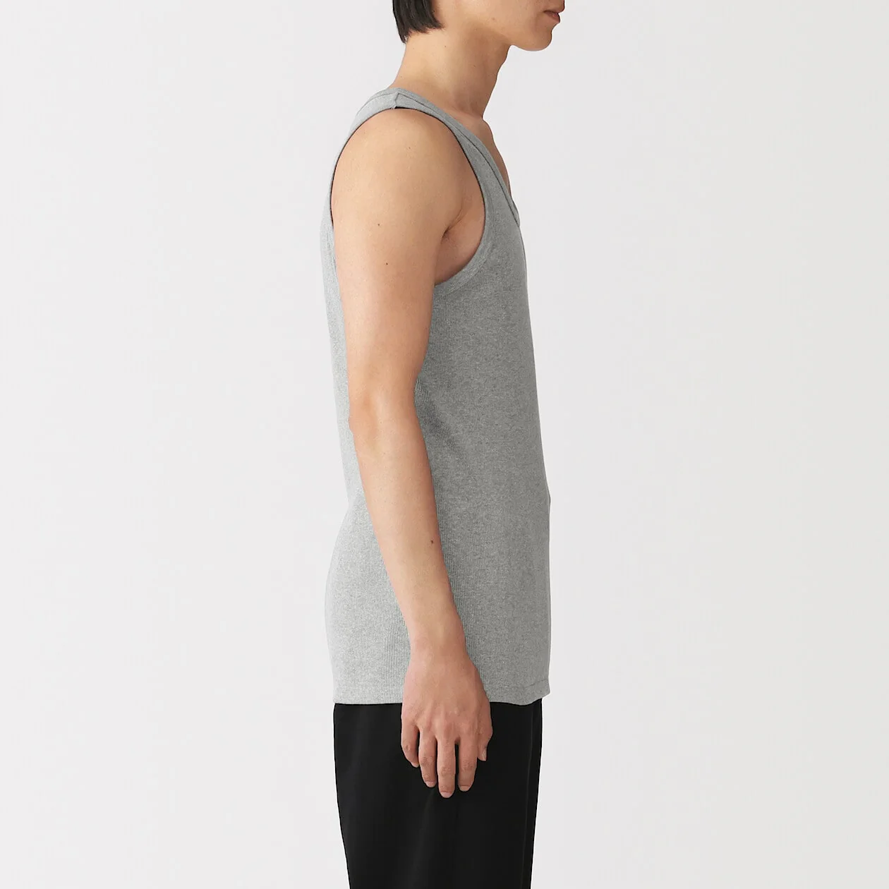 Side Seamless Recycled Cotton Ribbed Tanktop (2pcs) - Image 3