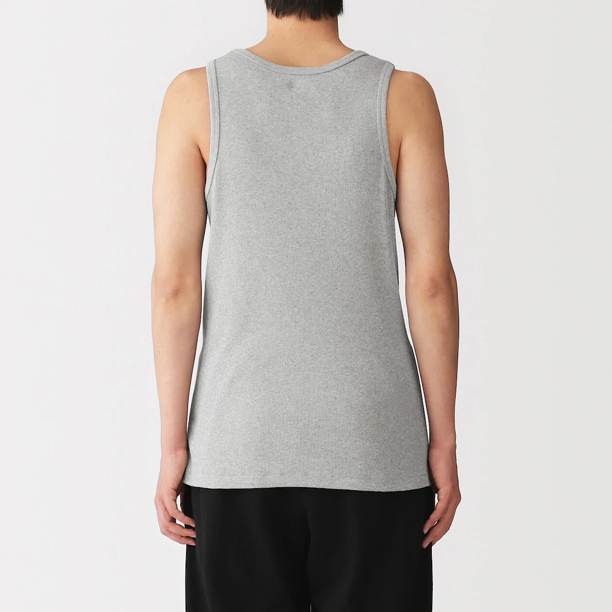 Side Seamless Recycled Cotton Ribbed Tanktop (2pcs) - Image 4