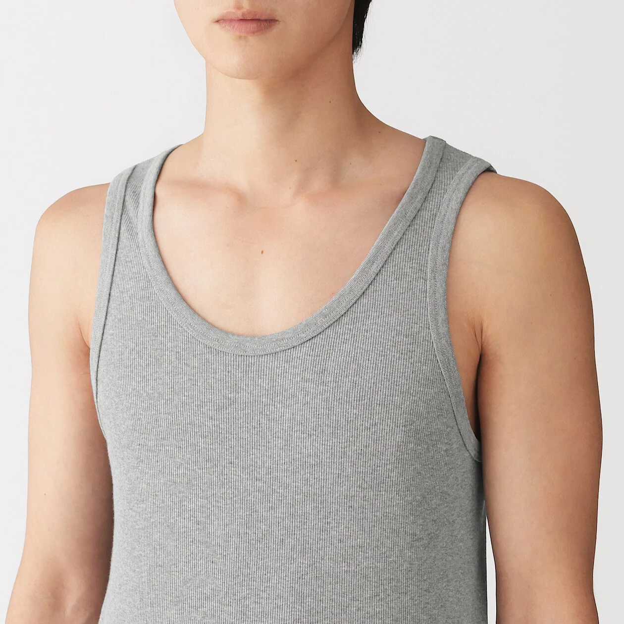 Side Seamless Recycled Cotton Ribbed Tanktop (2pcs) - Image 5