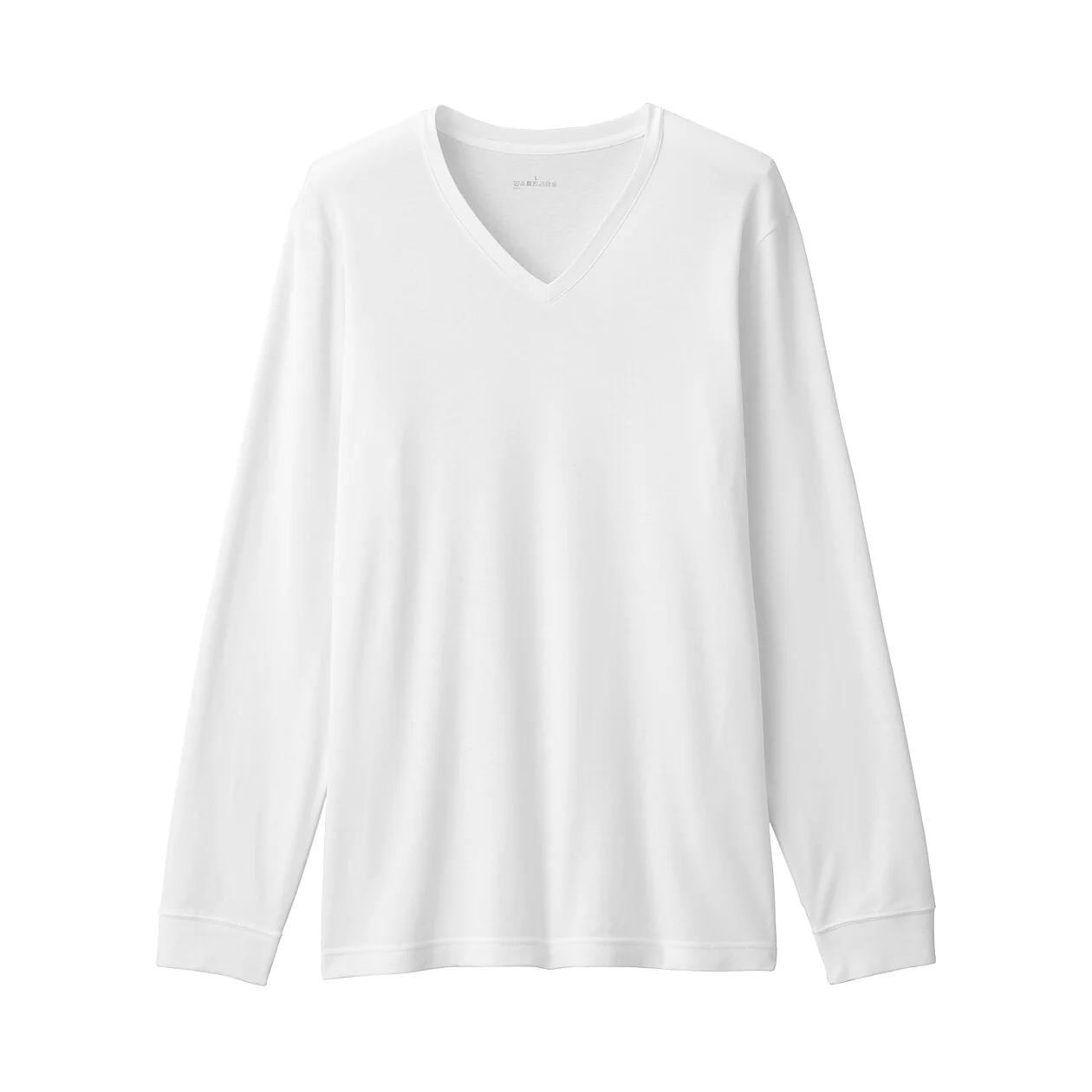 Warm Thick Cotton V-Neck Long Sleeve T-Shirt - Image 13