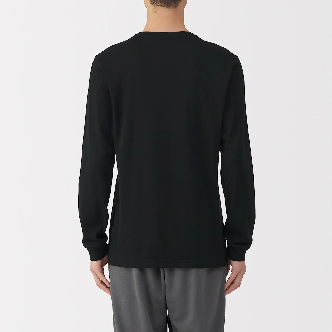 Warm Thick Cotton V-Neck Long Sleeve T-Shirt - Image 18