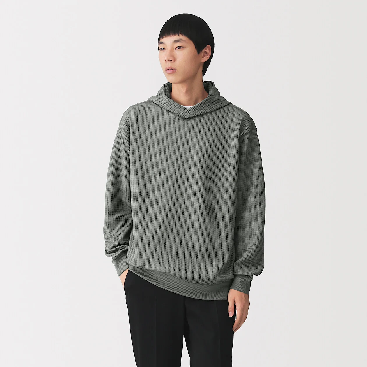 UV Protection Quick Dry Waffle Pullover Hoodie - Image 2