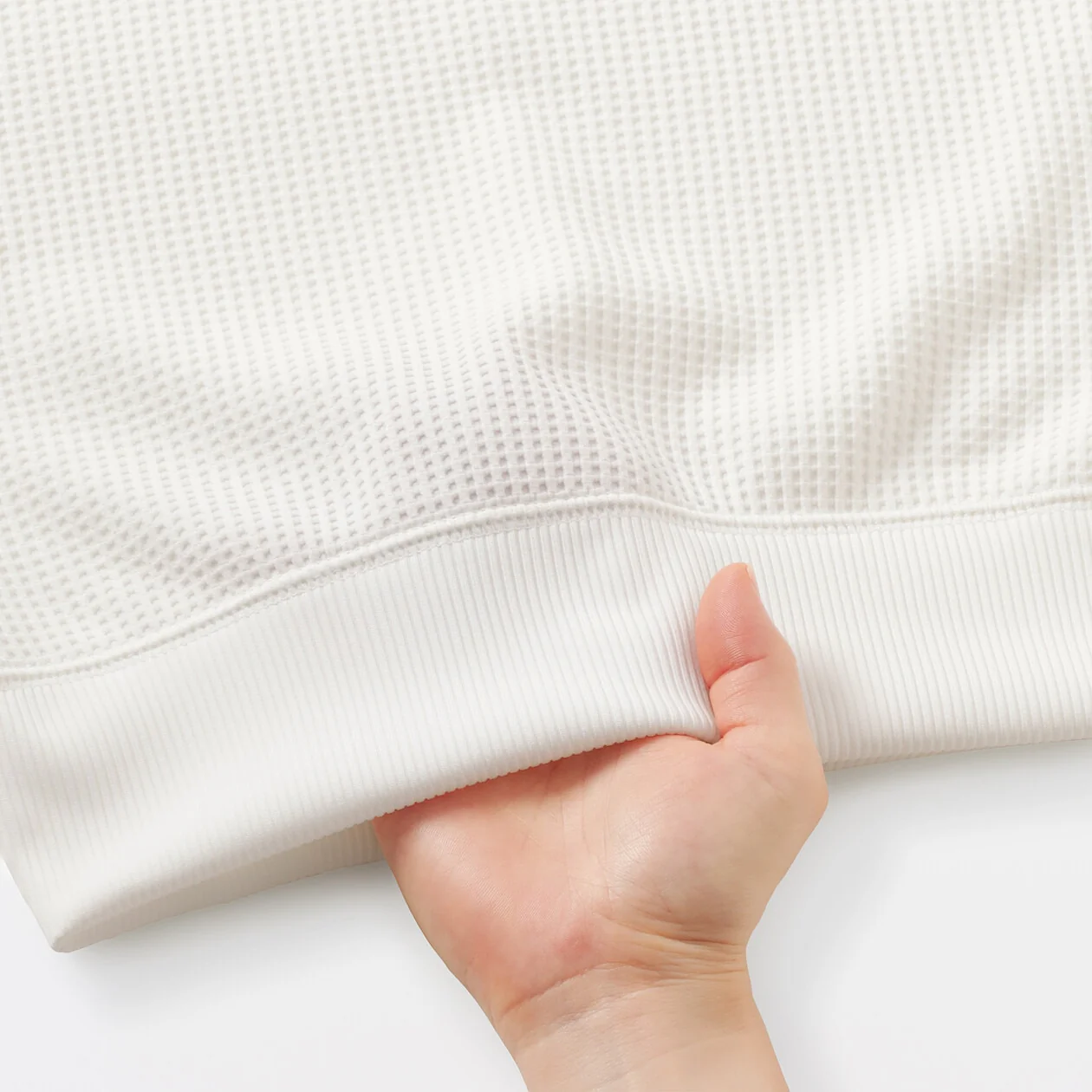 UV Protection Quick Dry Waffle Crewneck Long Sleeve T-Shirt - Image 25