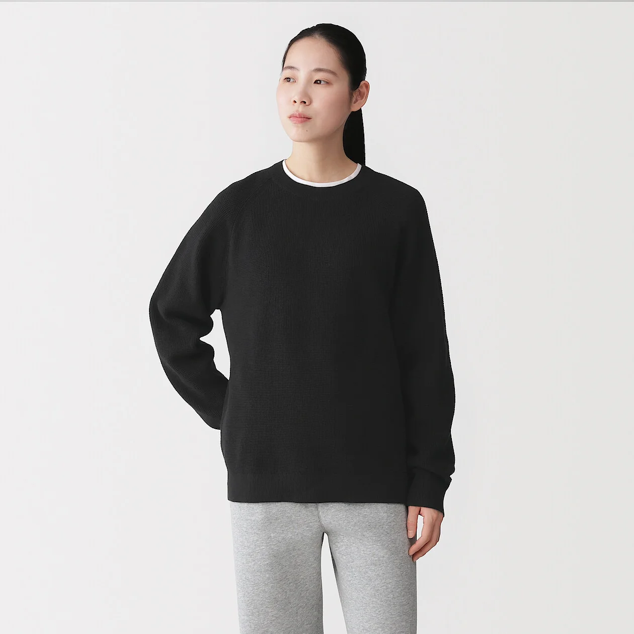 Washable Waffle Crewneck Sweater - Image 10