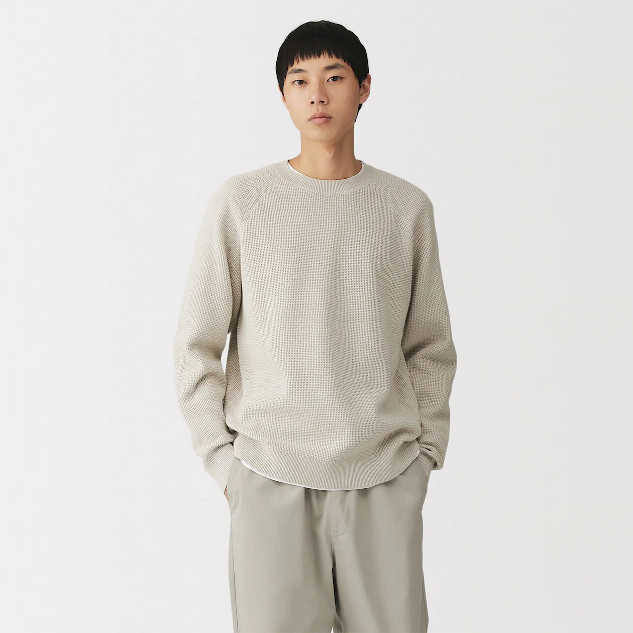 Washable Waffle Crewneck Sweater - Image 14