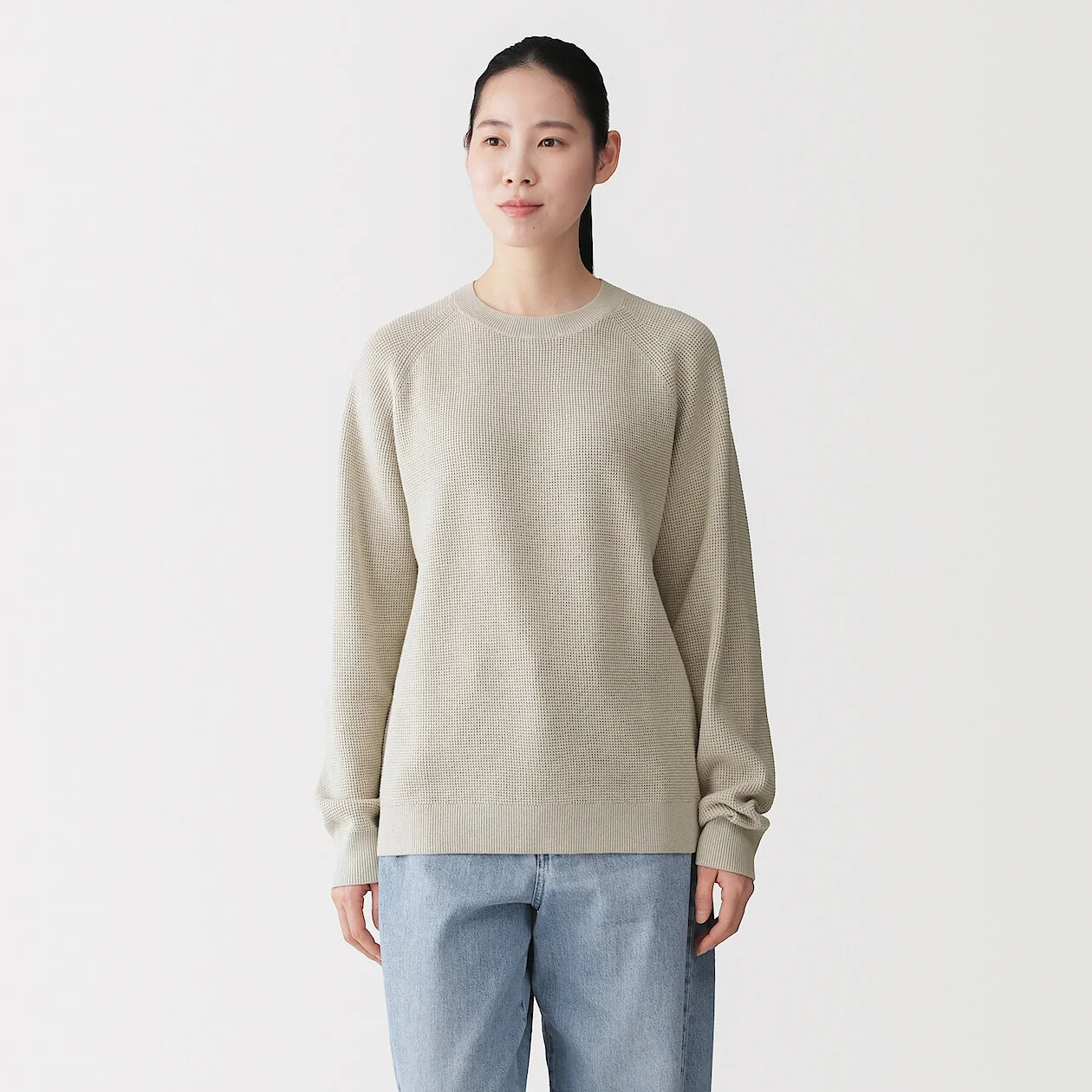 Washable Waffle Crewneck Sweater - Image 15