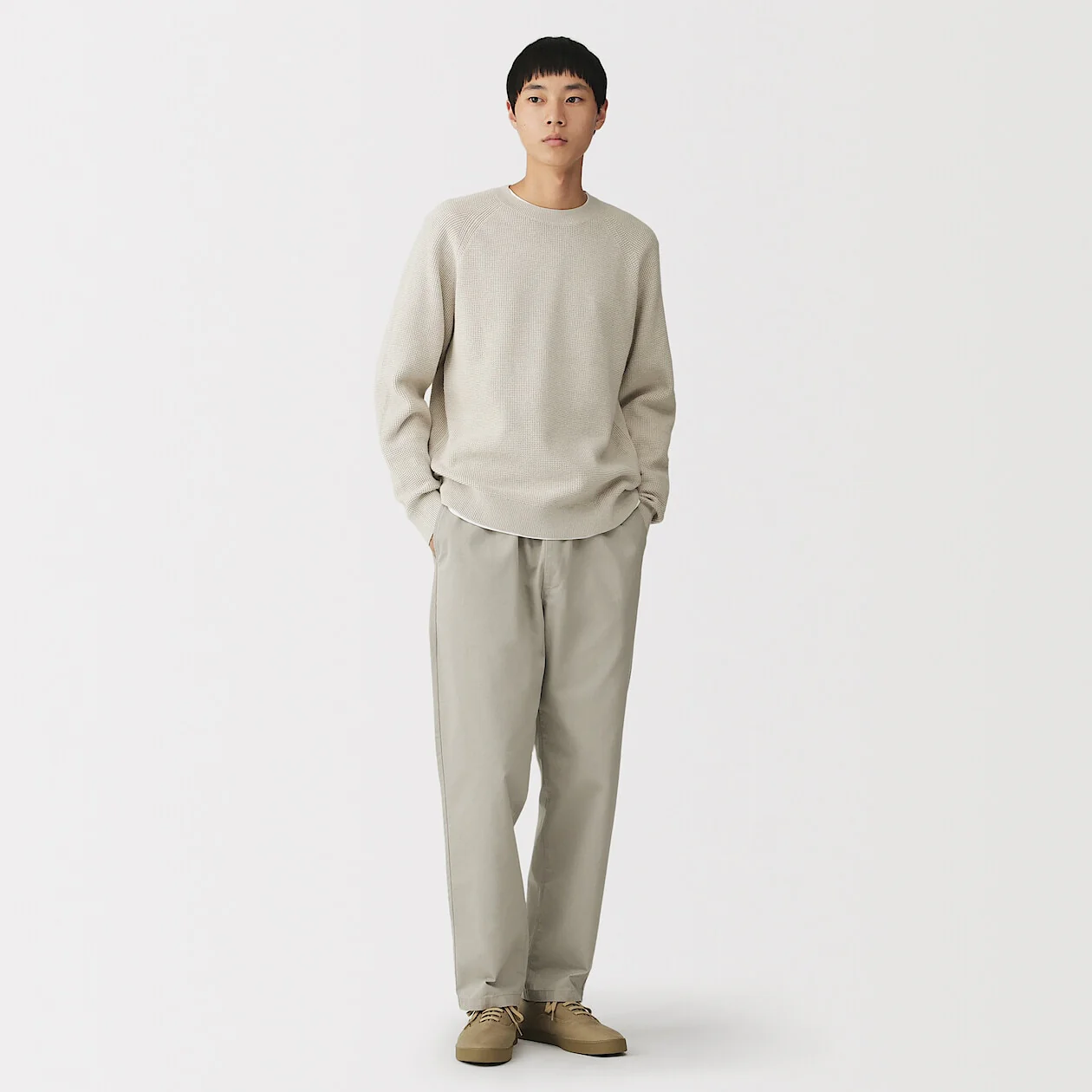 Washable Waffle Crewneck Sweater - Image 16