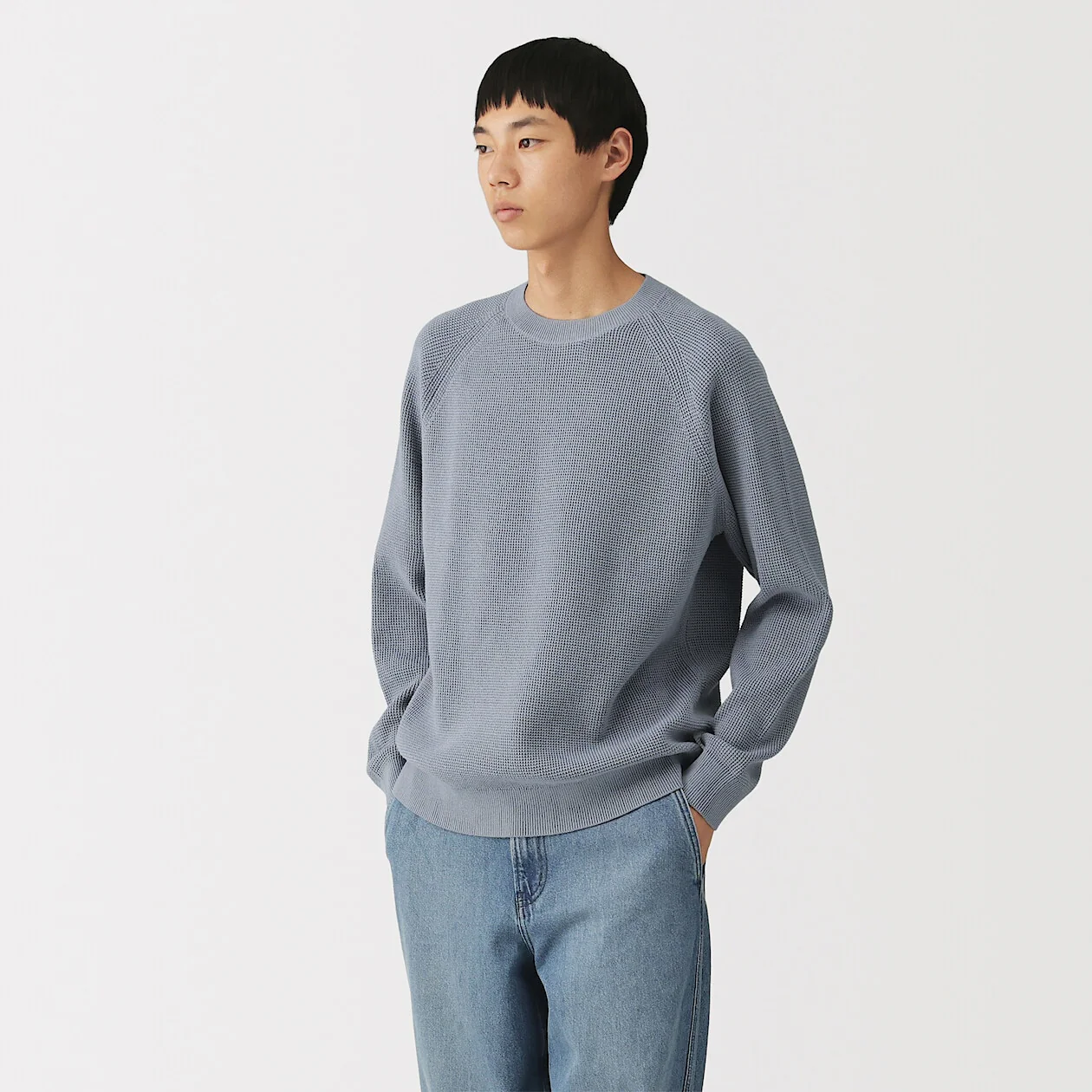 Washable Waffle Crewneck Sweater - Image 19