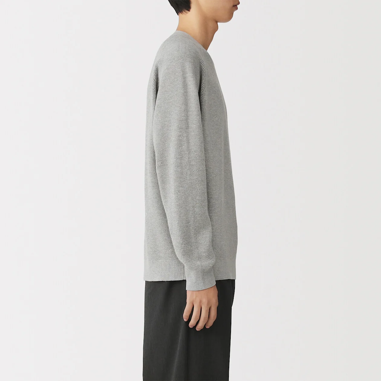 Washable Waffle Crewneck Sweater - Image 4