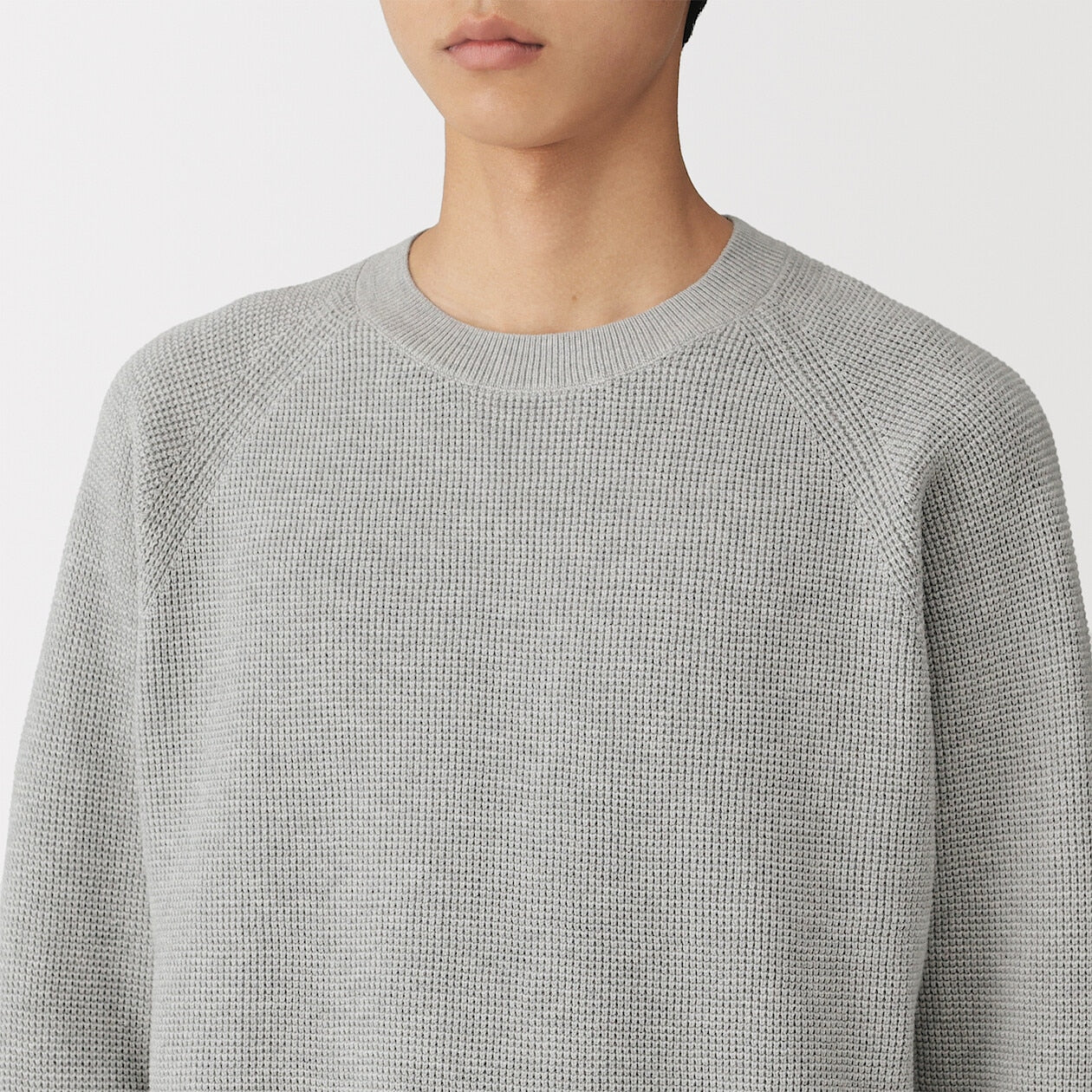 Washable Waffle Crewneck Sweater - Image 6