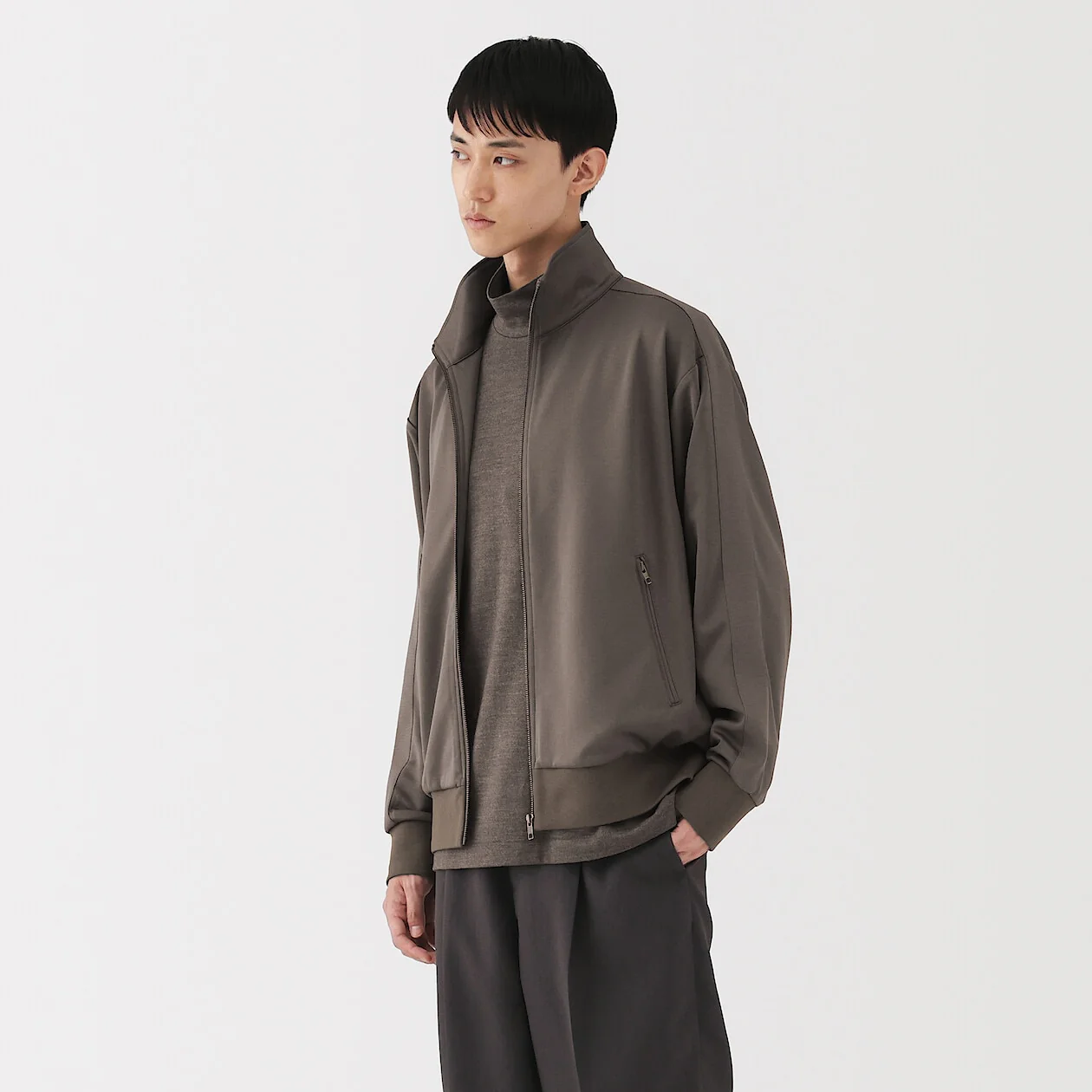 Recycled Polyester Zip-Up Track Jacket - Image 6