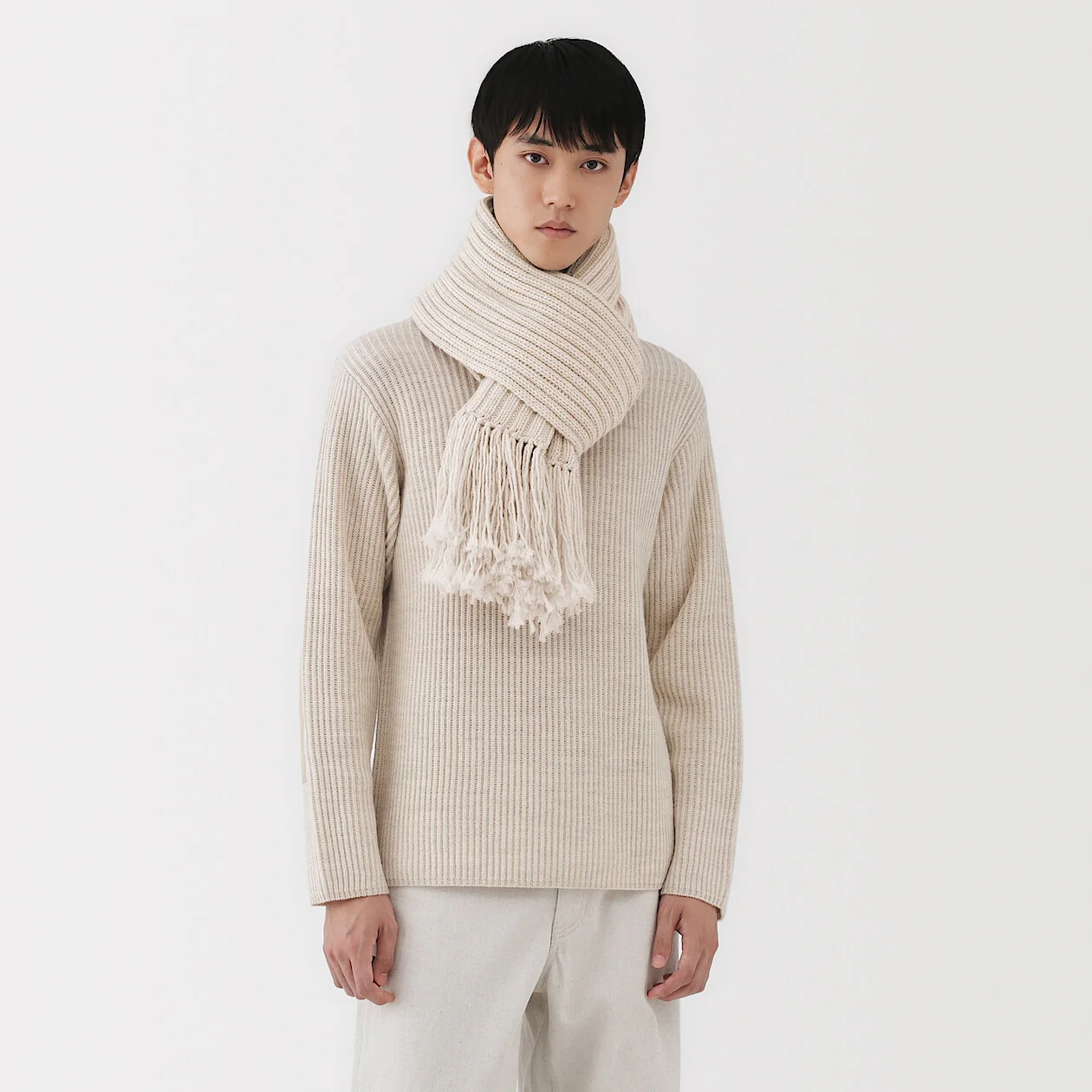 Merino Wool Low-Gauge Stole - Image 5