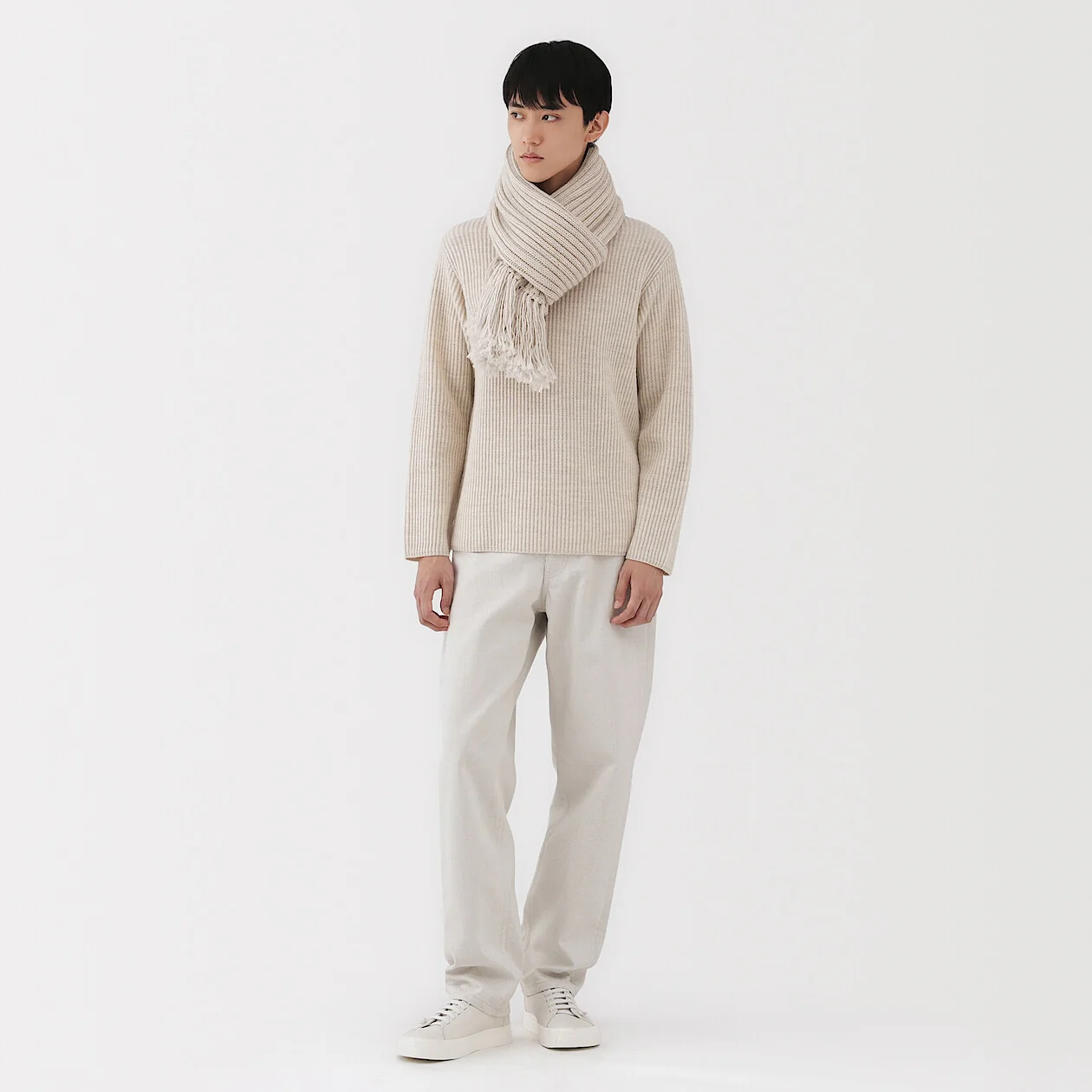 Merino Wool Low-Gauge Stole - Image 7