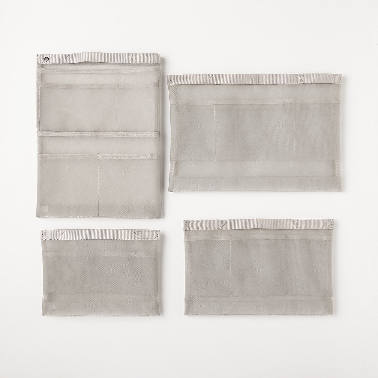 Nylon Mesh Bag Organiser - A4 Vertical - Grey - Image 5