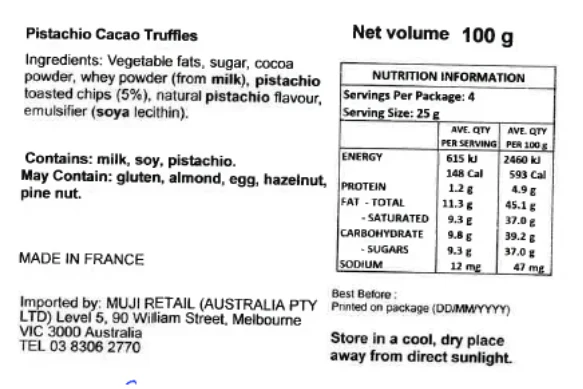 Pistachio Cacao Truffles (100g) - Image 5