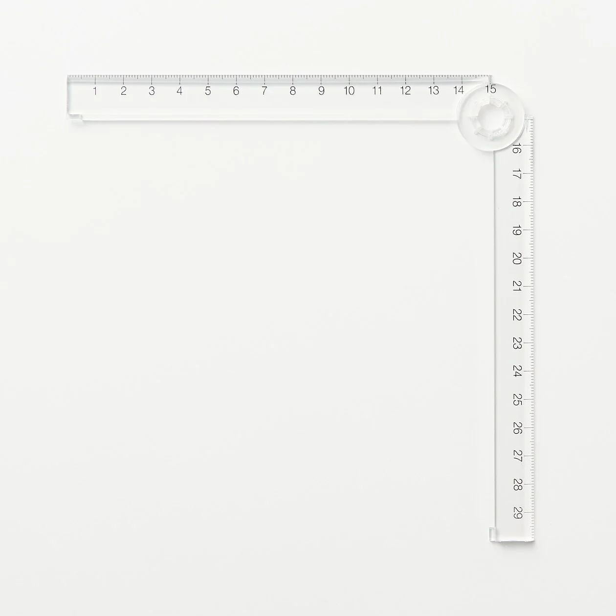 Polycarbonate Double-Sided Ruler
