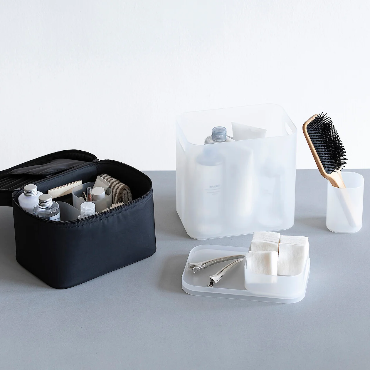 Recycled Polypropylene Half-Width Makeup Box - 1/4 - Image 7