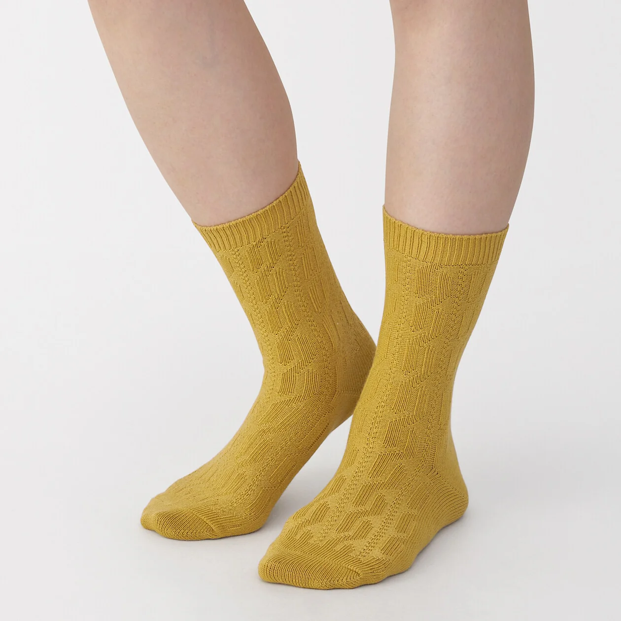 Right Angle Loose Top Cable Stitch Socks - Image 10