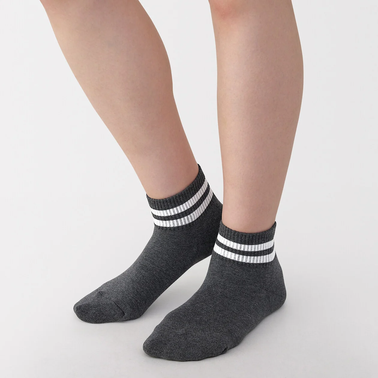 Right Angle Pile Stripe Short Socks - Image 6