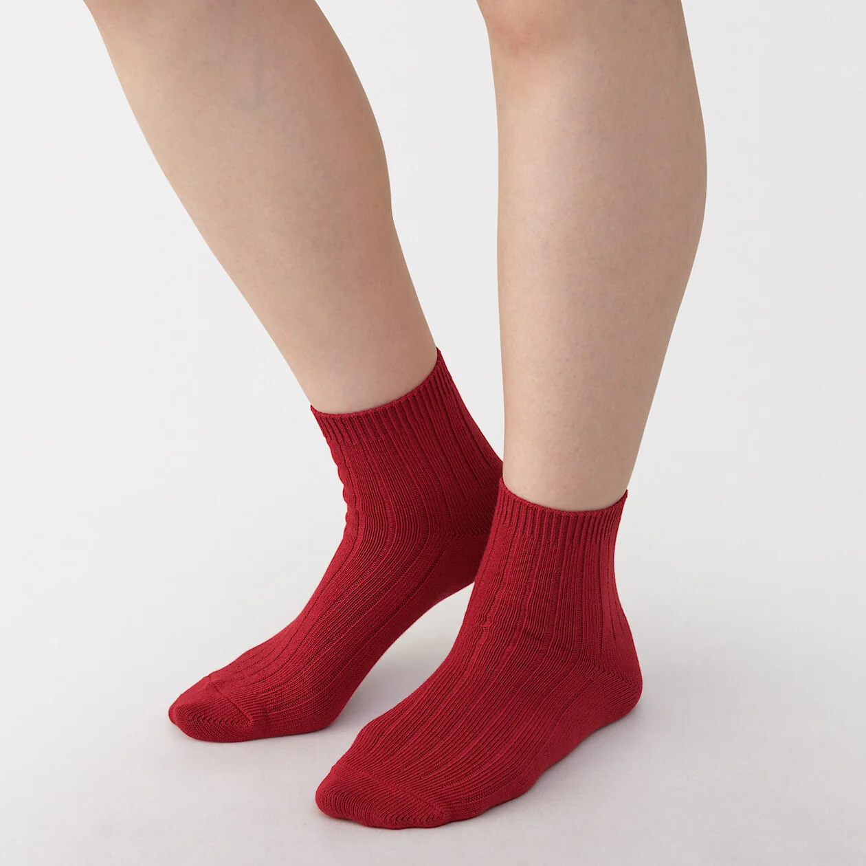 Right Angle Soft Top Ribbed Short Socks