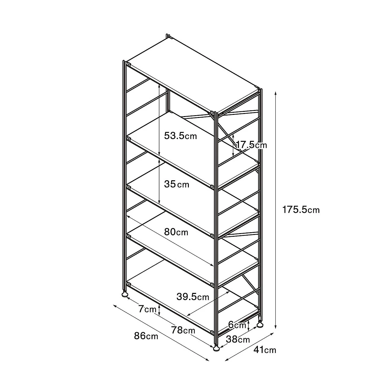 Stainless Steel Unit Shelf Set - Wide - Large - Image 6