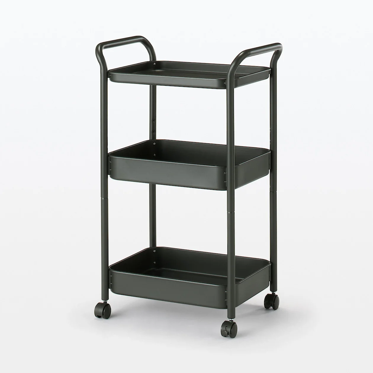 Steel Pipe Storage Trolley Rack (3-Tier)