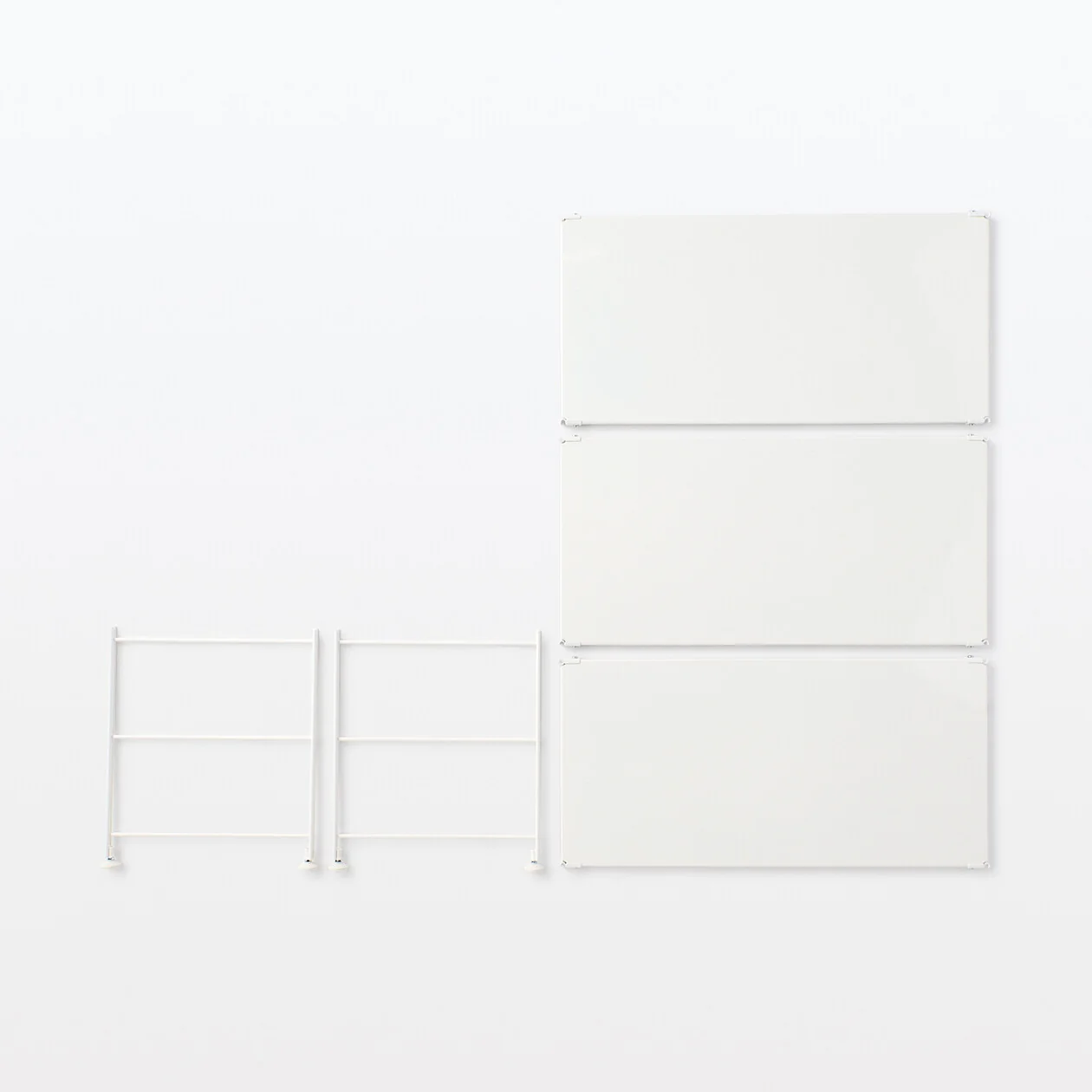 Light Grey Steel Unit Shelf Set - Wide - Mini - Image 9