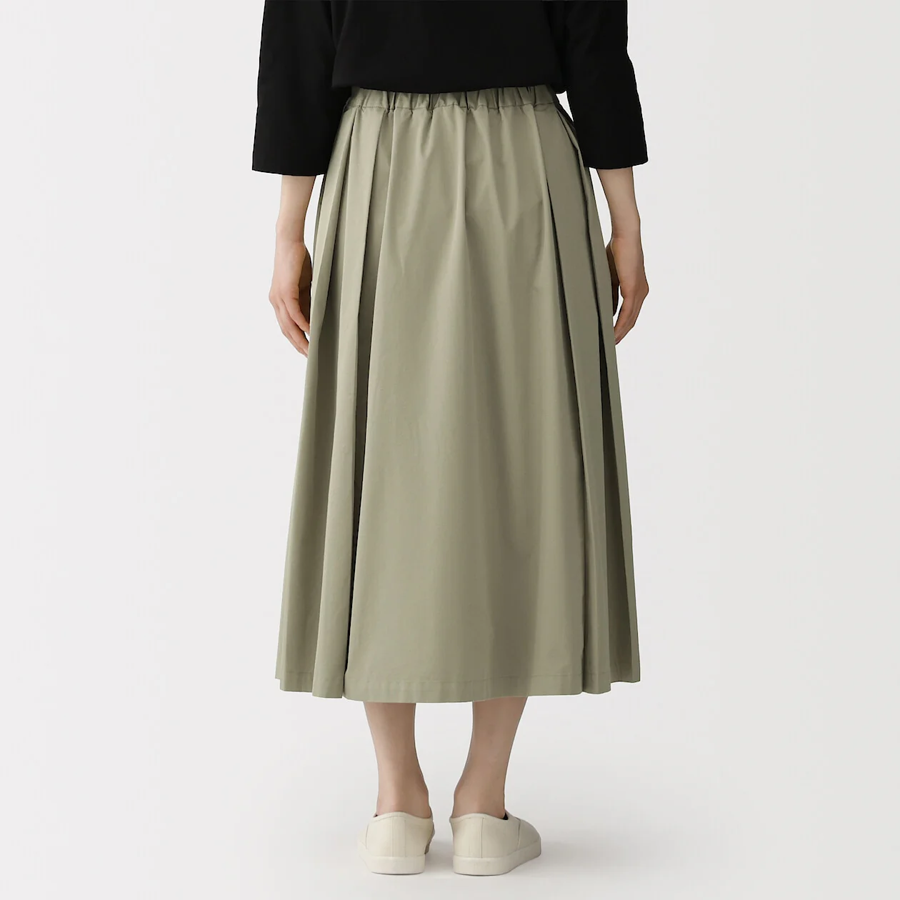 Twill Weave Darted Flare Skirt - Image 8