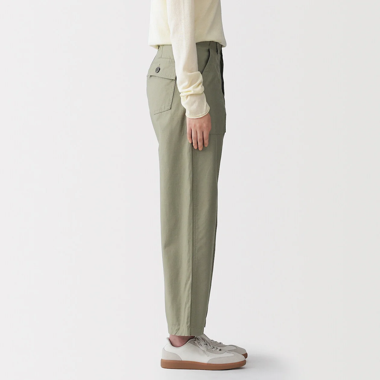 Washed Back Satin Baker Pants - Image 3