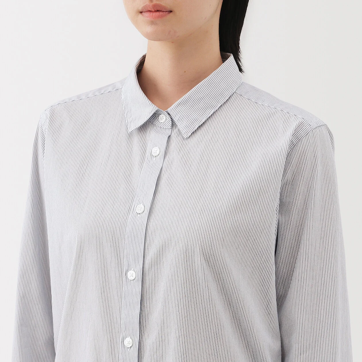 Washed Broadcloth 100% Cotton Long Sleeve Shirt - Image 9