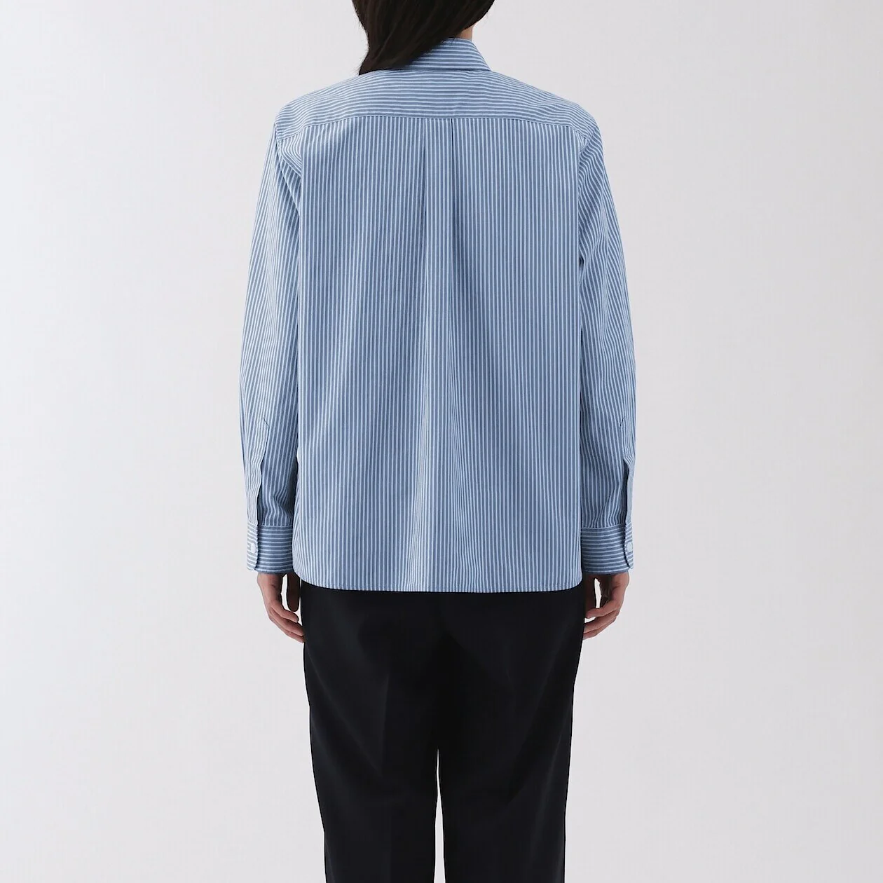 Washed Broadcloth 100% Cotton Long Sleeve Shirt - Image 13