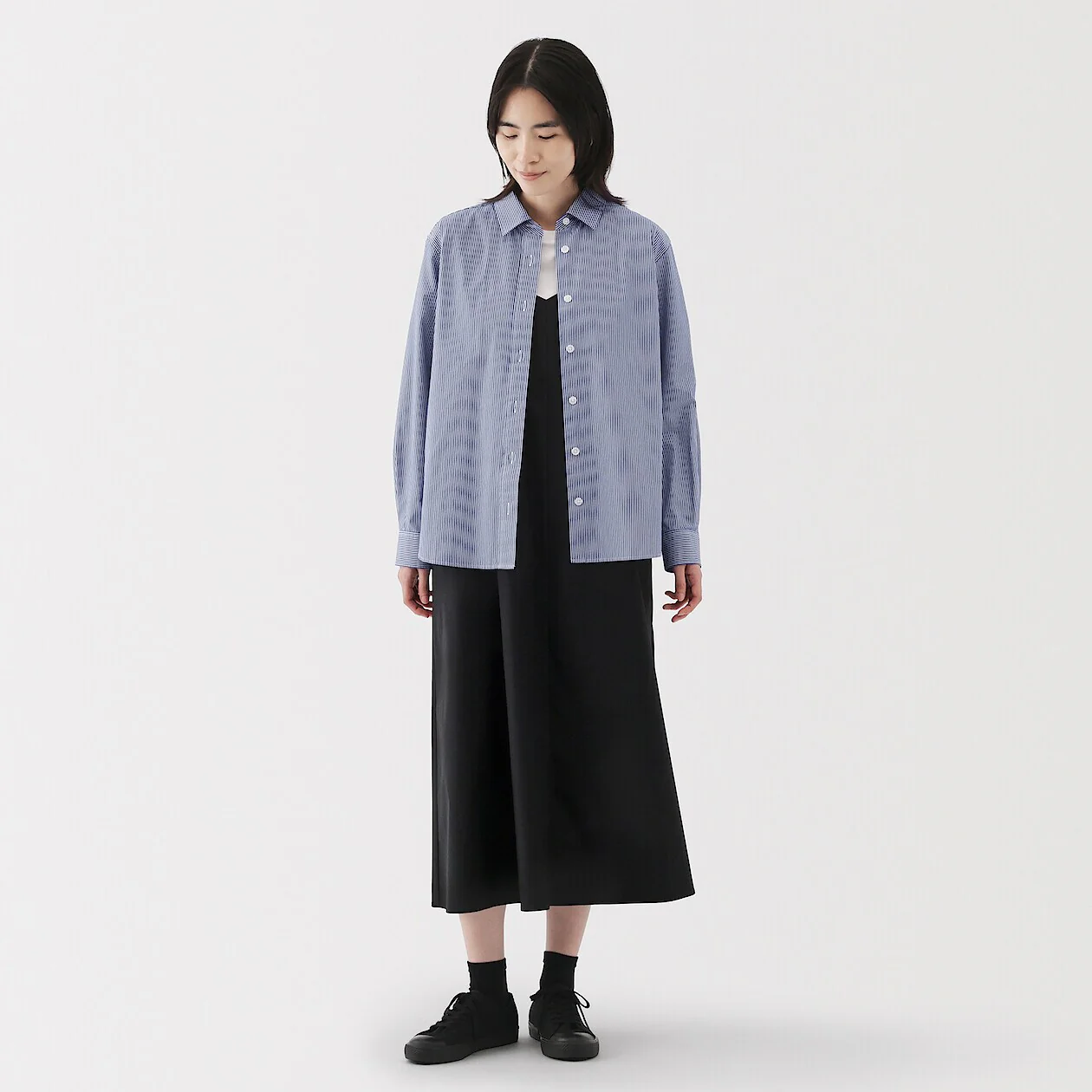 Washed Broadcloth 100% Cotton Long Sleeve Shirt - Image 29