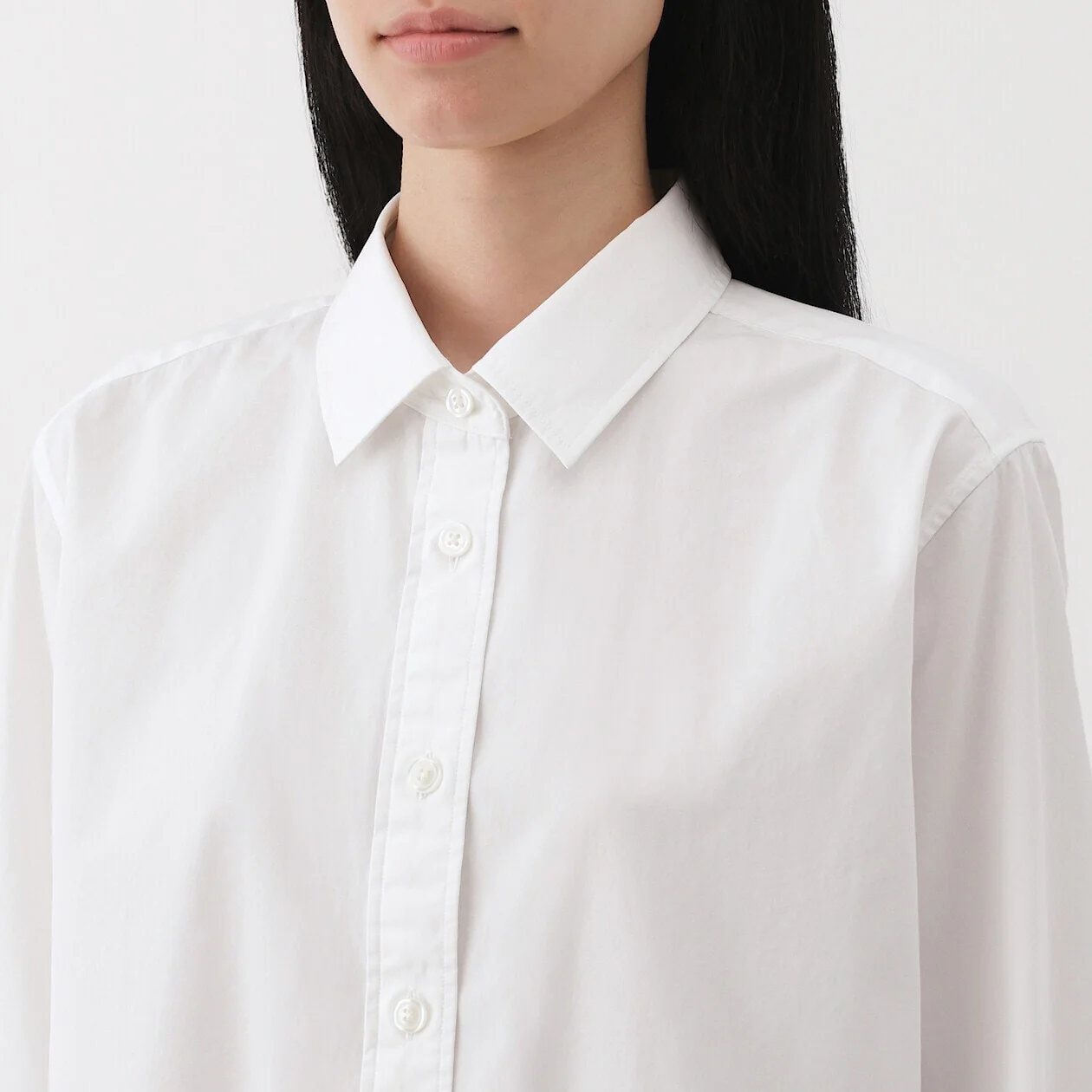 Washed Broadcloth 100% Cotton Long Sleeve Shirt - Image 41