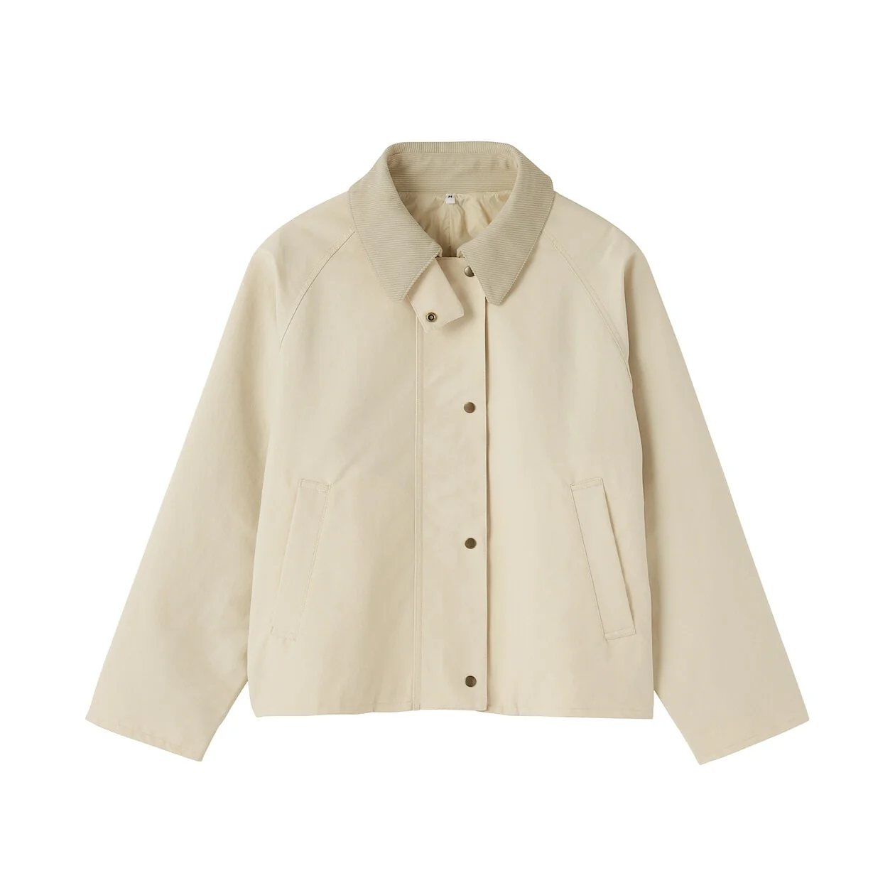 Water Repellent Corduroy Collar Short Blouson - Image 19