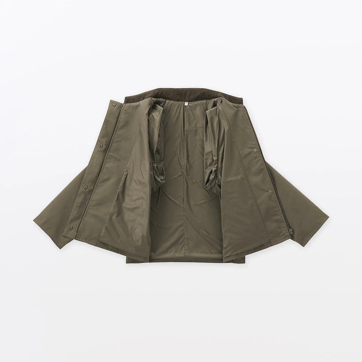 Water Repellent Corduroy Collar Short Blouson - Image 8