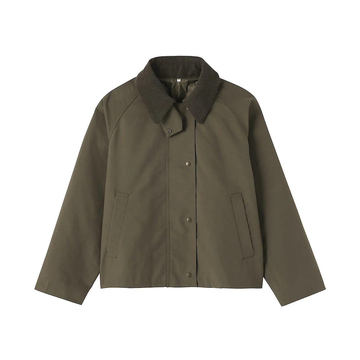 Water Repellent Corduroy Collar Short Blouson - Image 9