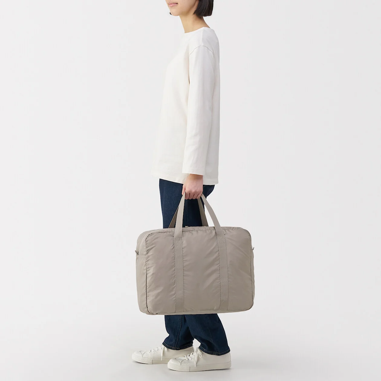 Pocketable Water Repellent Wide Boston Bag - Image 7