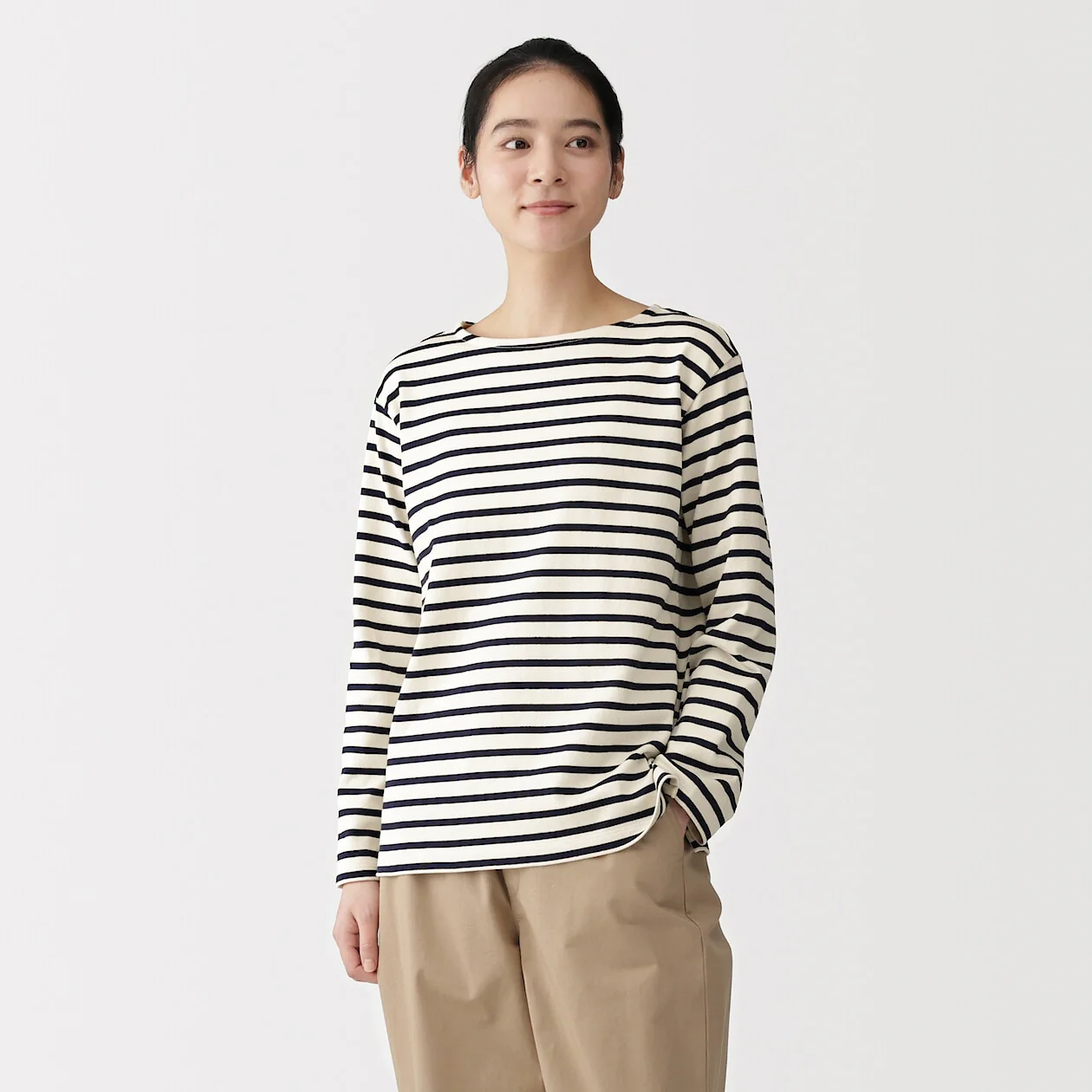 Heavyweight Boatneck Long Sleeve T-Shirt