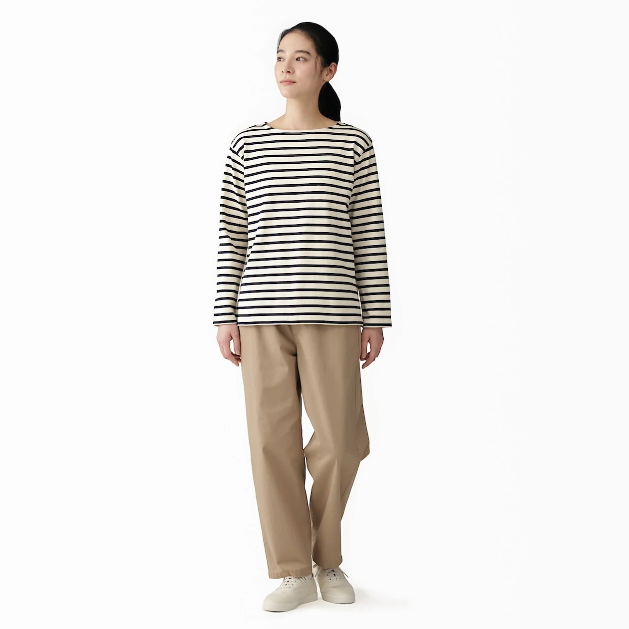 Heavyweight Boatneck Long Sleeve T-Shirt - Image 2