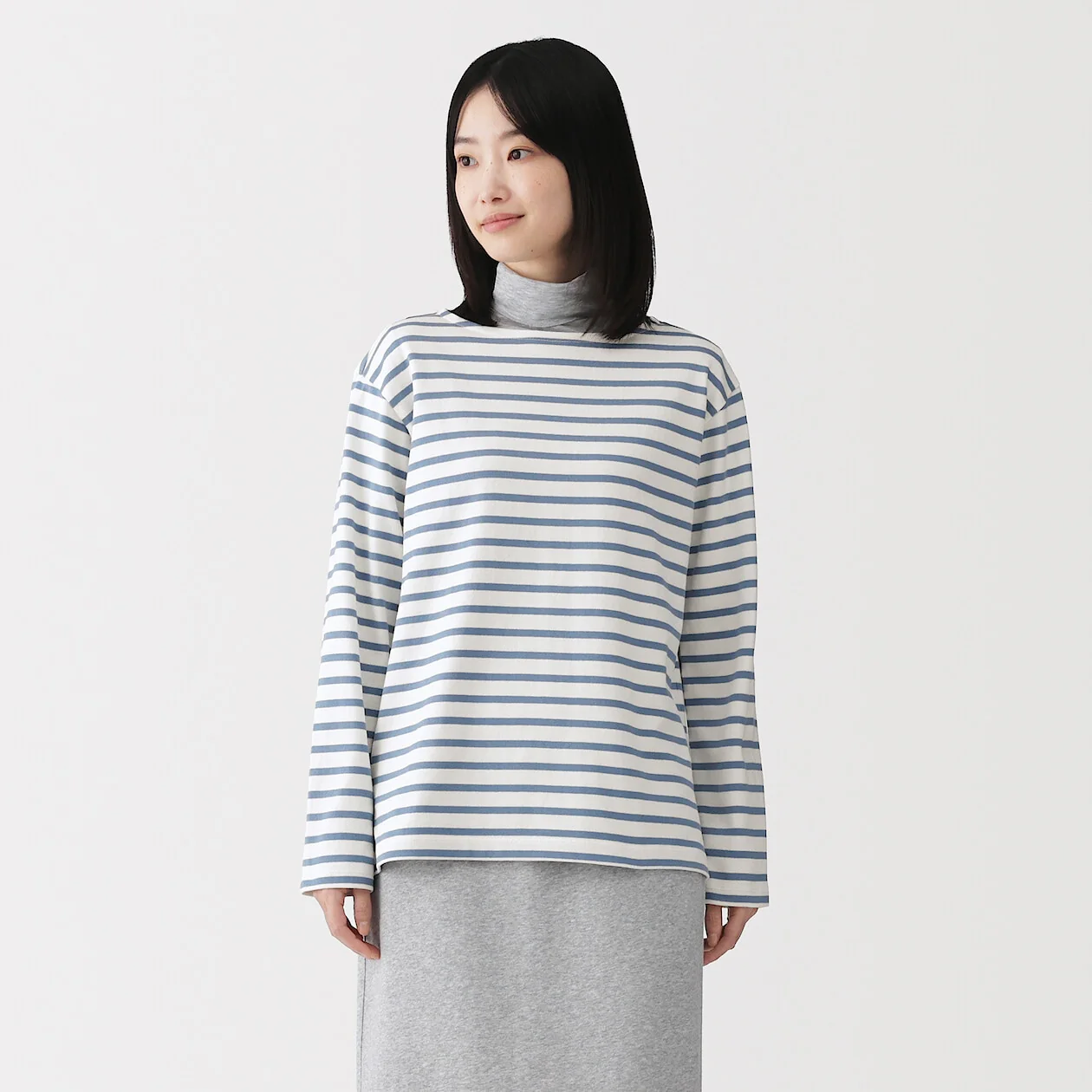 Heavyweight Boatneck Long Sleeve T-Shirt - Image 25