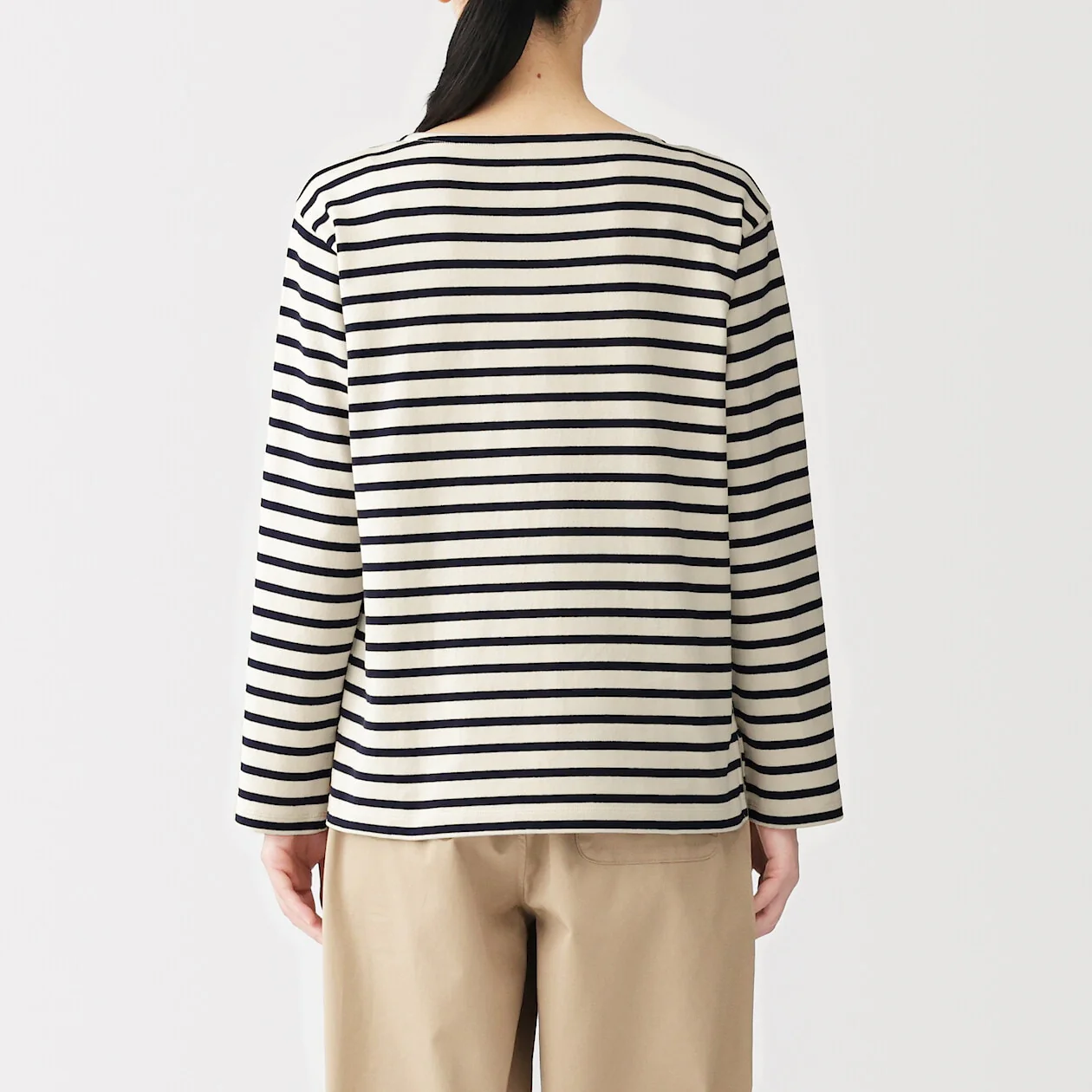 Heavyweight Boatneck Long Sleeve T-Shirt - Image 4