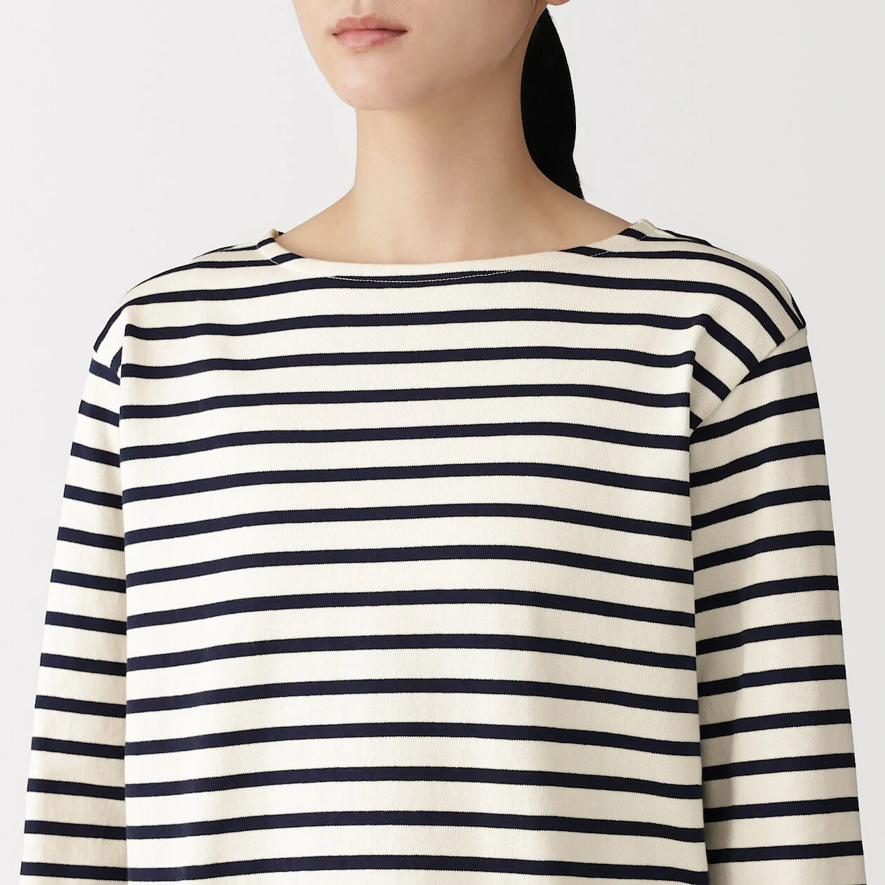 Heavyweight Boatneck Long Sleeve T-Shirt - Image 5