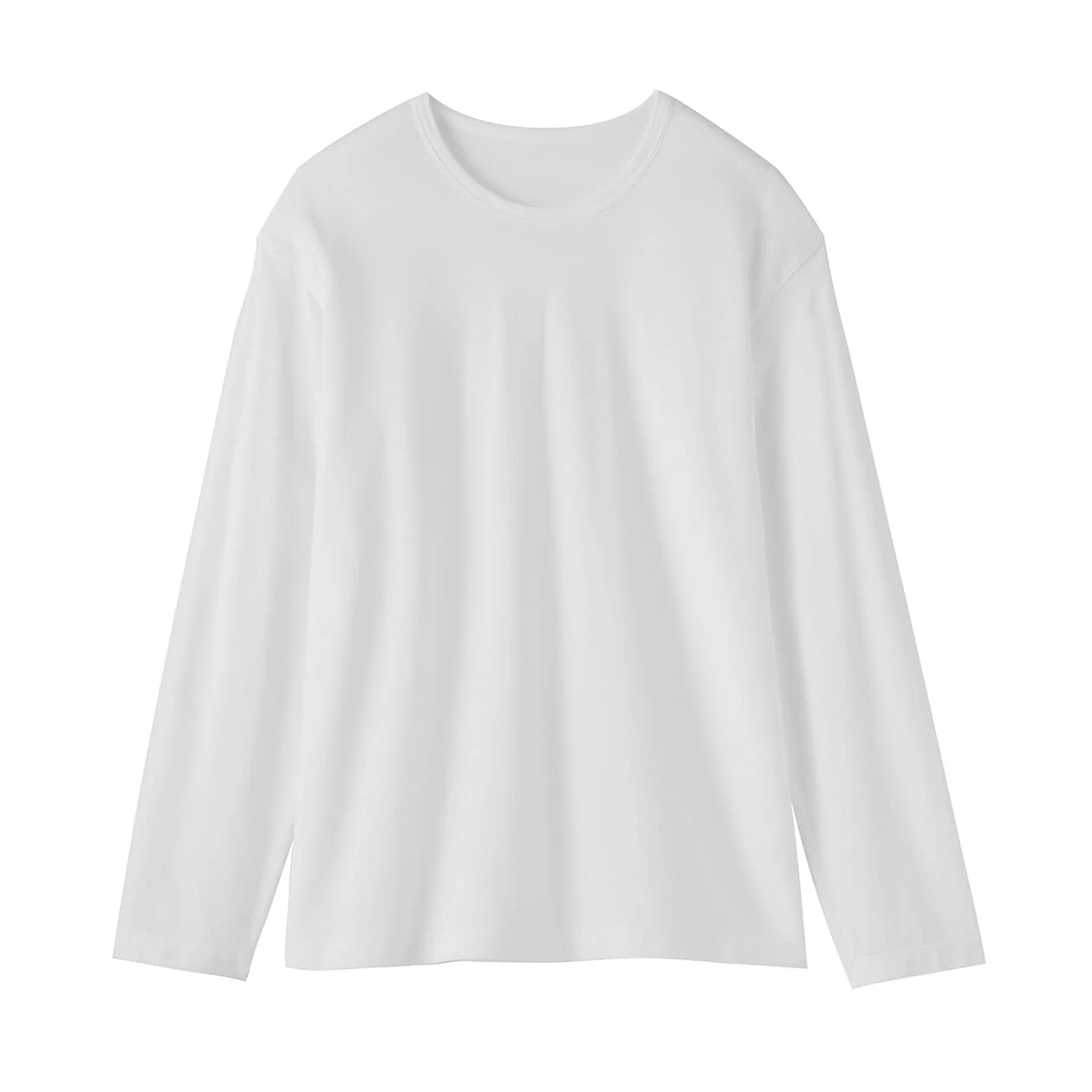 High Twisted Yarn Jersey Crew Neck Long Sleeve T-Shirt - Image 11
