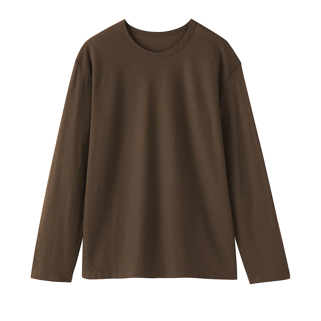 High Twisted Yarn Jersey Crew Neck Long Sleeve T-Shirt - Image 26