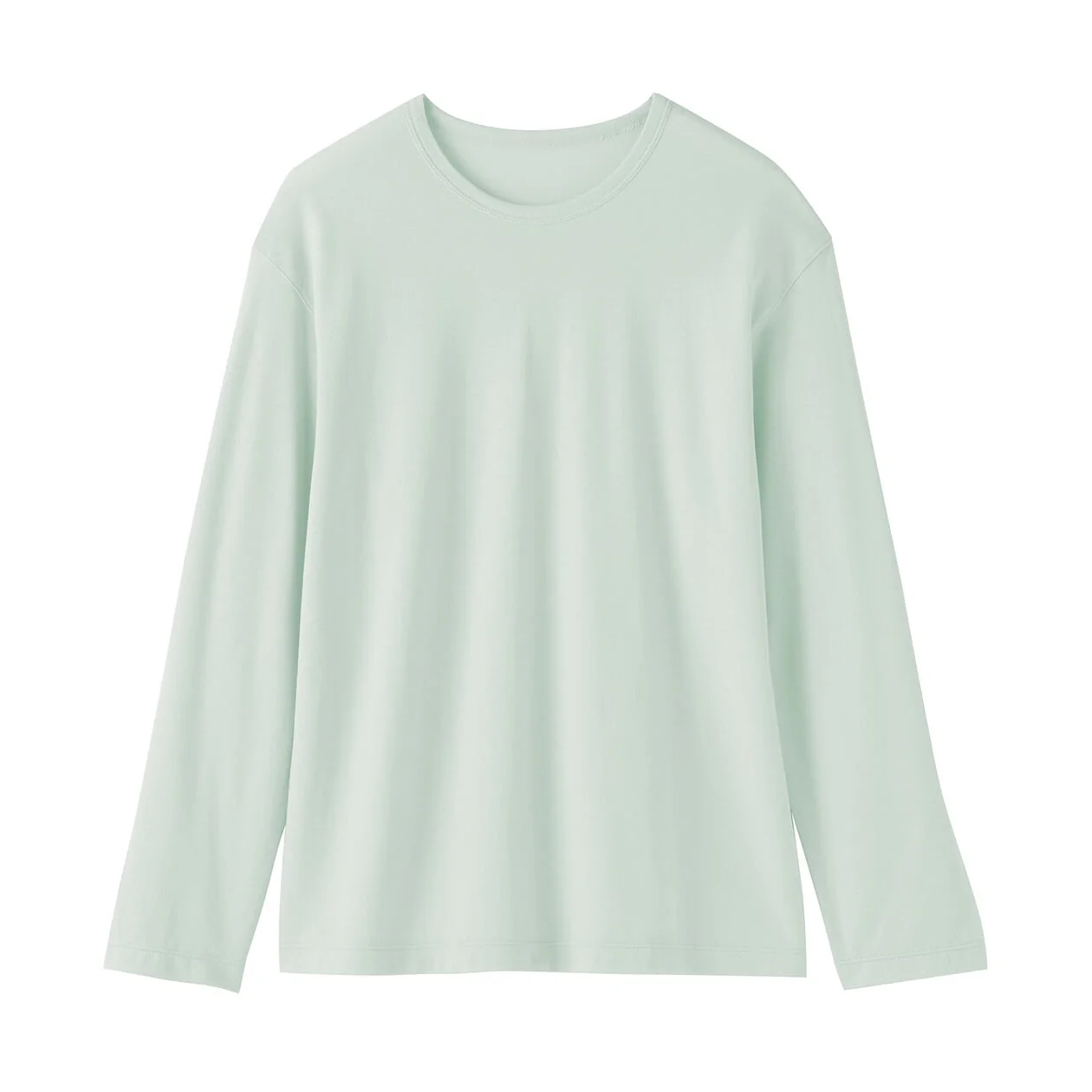 High Twisted Yarn Jersey Crew Neck Long Sleeve T-Shirt - Image 6