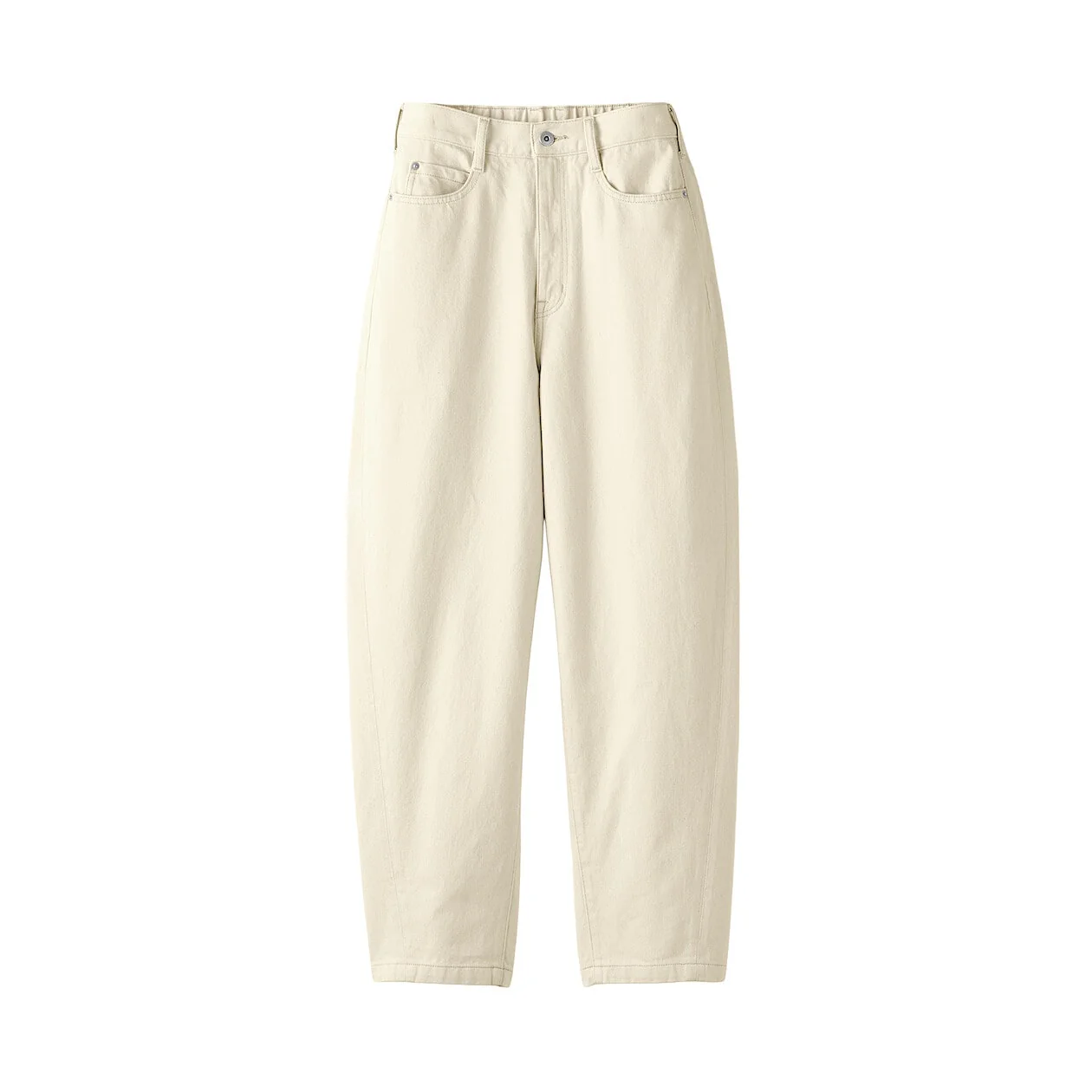 Kapok Blended Cocoon Pants - Natural - Image 4