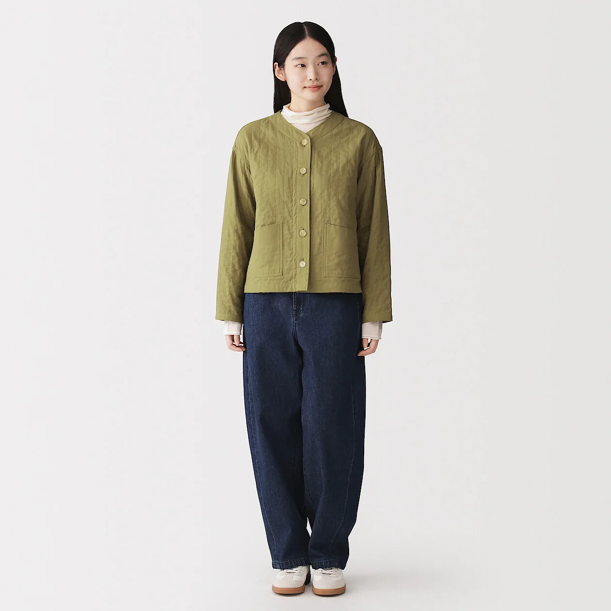 Kapok Blended Double Gauze Quilted Jacket - Image 16