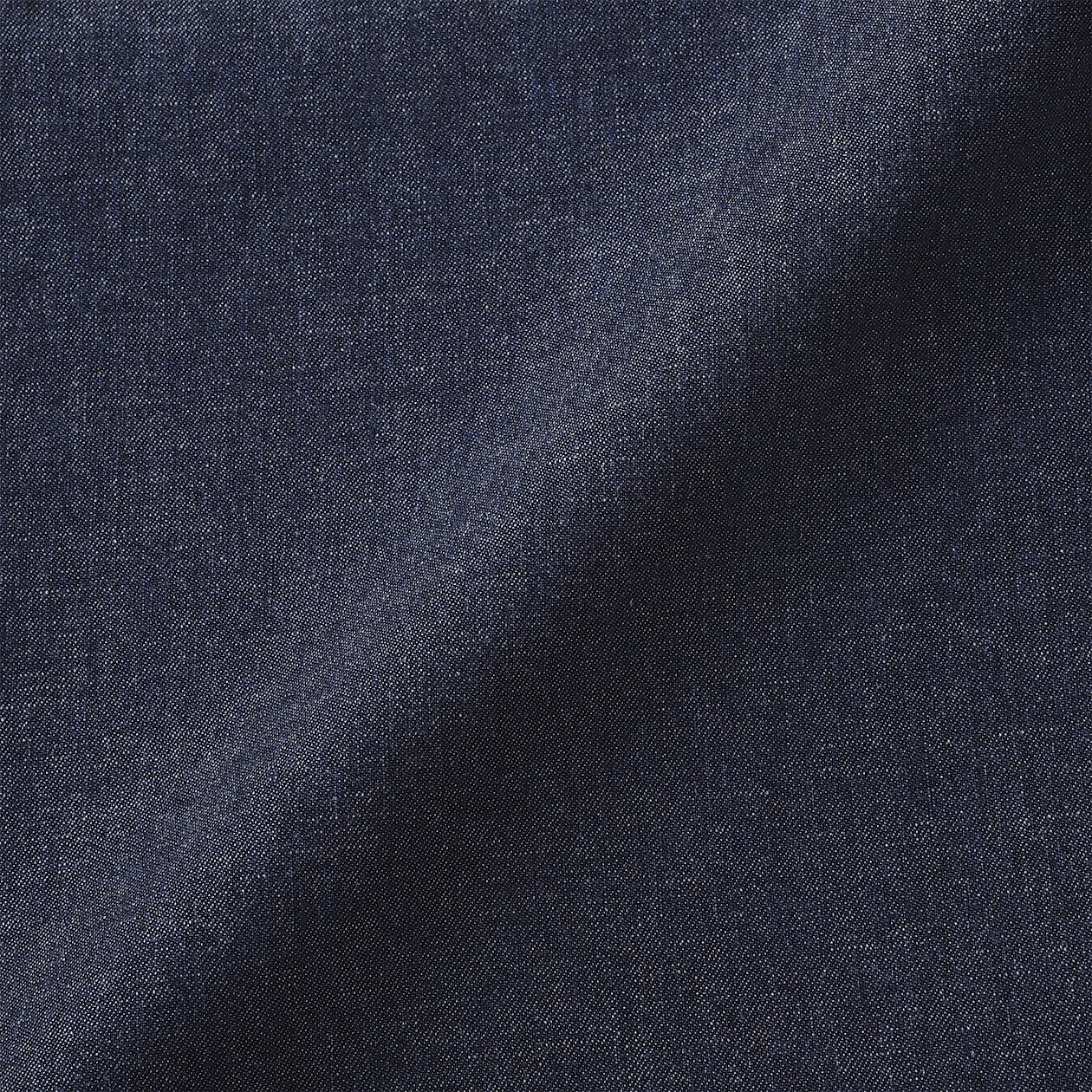 Kapok Blended Lightweight Denim Long Sleeve Shirt - Image 8