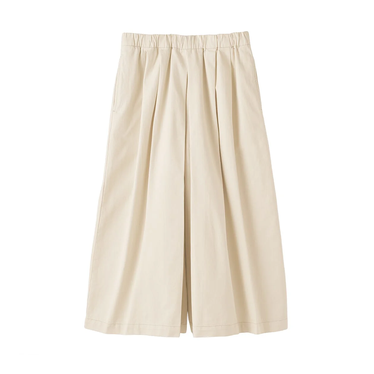 Kapok Blended Lightweight Twill Skirt Pants - Image 13